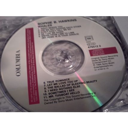 SOPHIE B HAWKINS - WHALER - CD ALBUM - 1 DISC