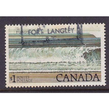 CANADA 1977 $1 FUNDY NATIONAL PARK USED SG884