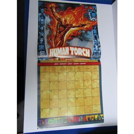 Marvel Comics Super Heroes 2008 Official Year Calendar (e26)