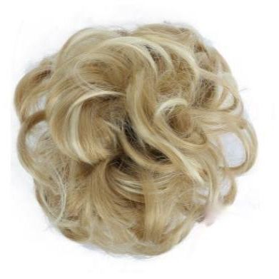 Synthetic Messy Bun Hair Piece, Ladies Hair Scrunchie LIGHT BLONDE 22H613