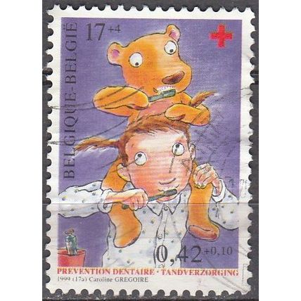Belgique 1999 Michel 2903 O Cote (2008) 1.15 € Croix-Rouge Prévention dentaire