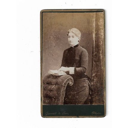 CDV, Elegant Lady, J Garratt & Son, Lower Road, Rotherhithe, London, London.