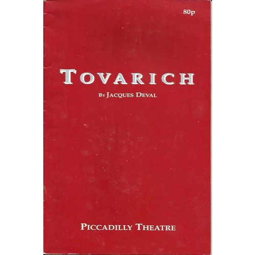 TOVARICH Natalia Makarova, Robert Powell 1991 London Piccadilly Programme