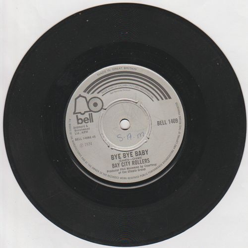 Bye Bye Baby 1974 Bay City Rollers on Bell label