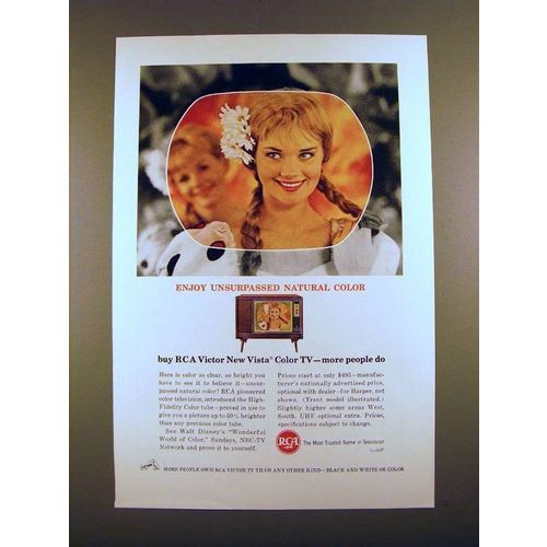 1963 RCA Victor New Vista Color TV Ad - Trent Model