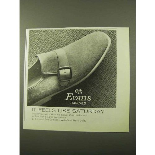 1971 Evans Casuals Shoes Ad - Feels Like Saturday