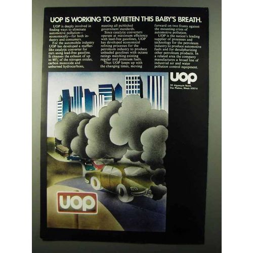 1971 UOP Universal Oil Products Ad - Baby's Breath