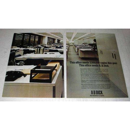 1972 A.B. Dick Copiers Ad - This Office Needs