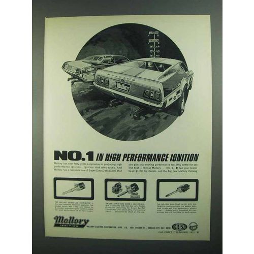1973 Mallory Ignition Ad - High Performance