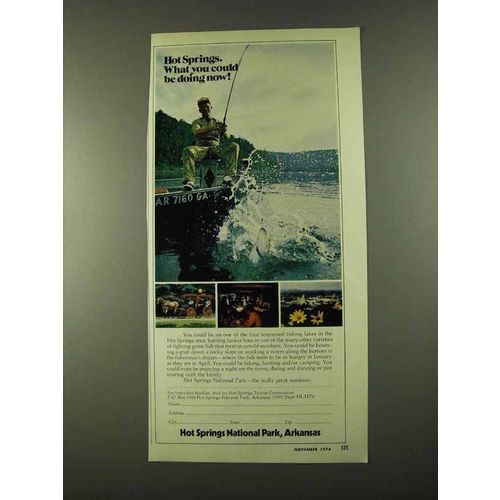 1974 Hot Springs National Park Arkansas Ad - Doing Now!