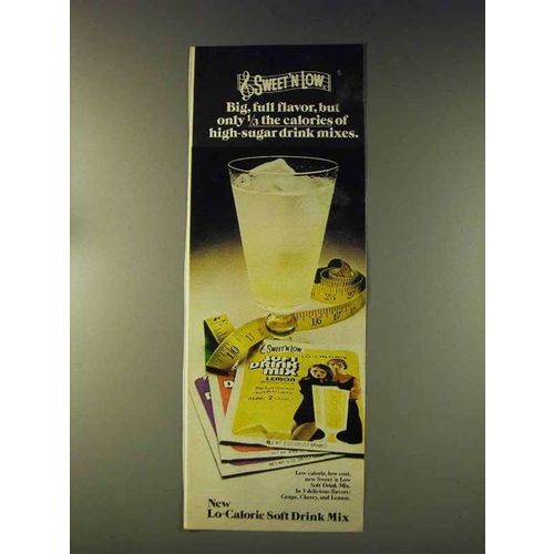 1976 Sweet 'N Low Soft Drink Mix Ad - Full Flavor