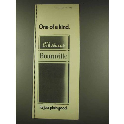 1977 Cadbury's Bournville Chocolate Ad - One of a Kind