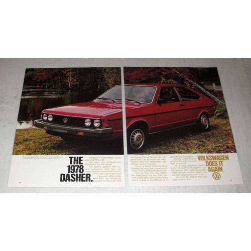1978 Volkswagen VW Dasher Car Ad - Does it Again
