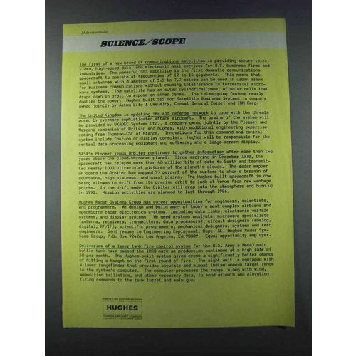 1981 Hughes Aircraft Ad - Communications Satellites