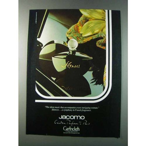 1981 Jacomo Silences Perfume Ad - The Silent Music