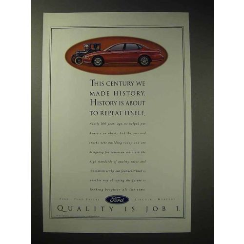 1996 Ford Motor Company Ad - We Made History