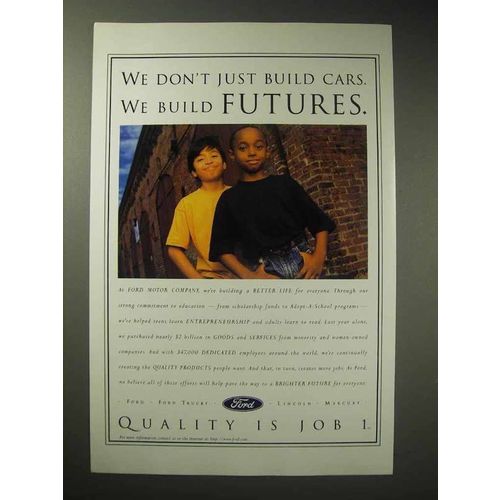 1996 Ford Motor Company Ad - We Build Futures