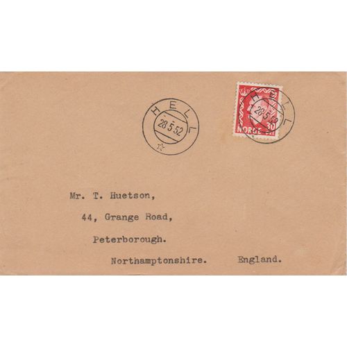 Norway 1952 cover from Hell Village may be a FDC see others