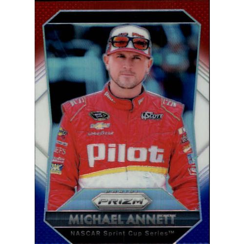 2016 Panini Prizm Racing Michael Annett RED White & Blue Prizm #41