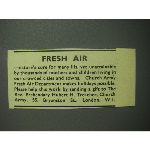 1948 Church Army Ad - Fresh Air