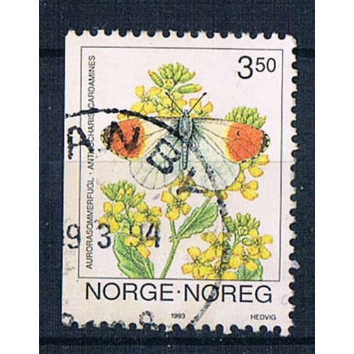 Norway 1993 SG1155 No30 Butterflies 1st Series 3k50 Used Stamp