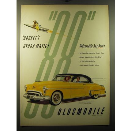 1950 Oldsmobile 88 Holiday Coupe Ad - Rocket! Hydra-matic!