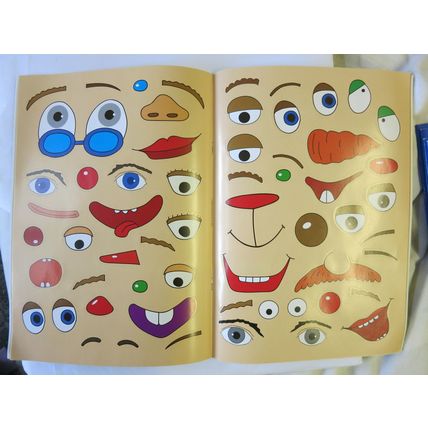 Christmas Funny Faces Includes Over 100 Stickers! Book