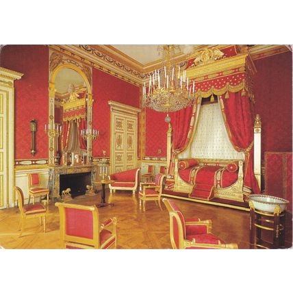 6x4 Continental size printed postcard Musée du Château Chambre Napoleon