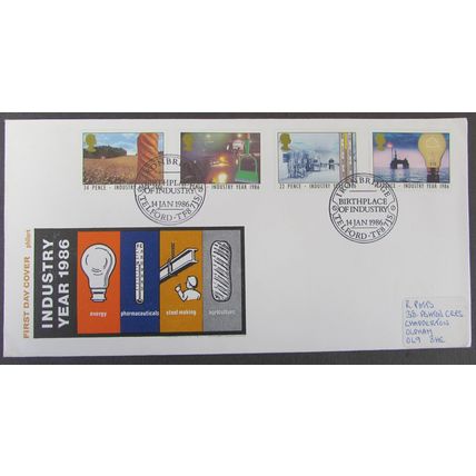 PHILART - INDUSTRY YEAR FIRST DAY COVER 1986