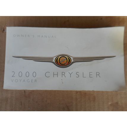 2000 Chrysler Voyager Factory Owners Manual