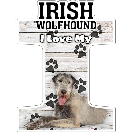 I Love My Irish Wolfhound Fridge Magnet