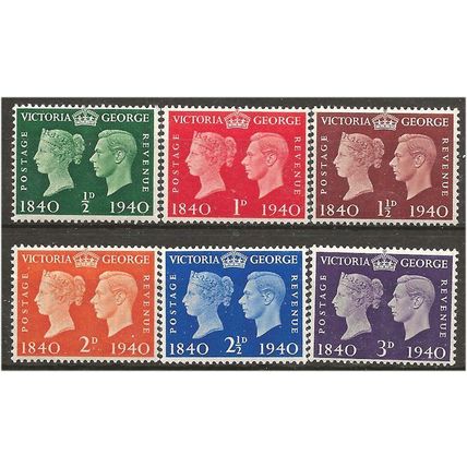 1940 Centenary Set SG479-480 Unmounted Mint . .. .