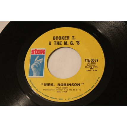 Booker T. & The MG'S 45-MRS. ROBINSON/SOUL CLAP '69'