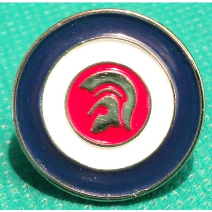 Trojan Helmet Scooterist MOD RAF Roundel Target Metal Scooter Bike Badge 22mm