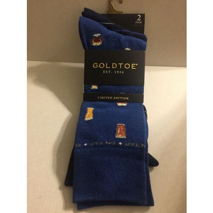 NEW Limited Edition Goldtoe 2 Pair Fathers Day Socks Shoe Size 6 - 12.5