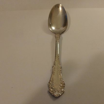 1847 Rogers Bros Silver Plated Tea Spoon 1897 BERKSHIRE Silver Scroll Spoon