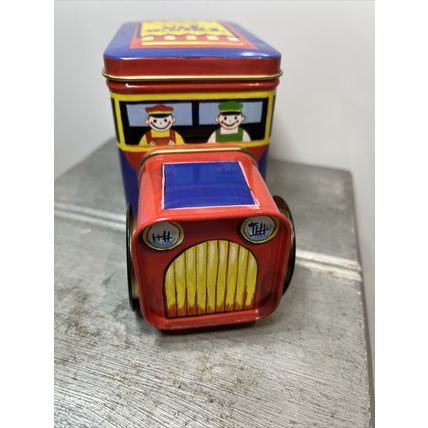 Christmas Tin Truck Treats & Sweets EMPTY Collectible Tin Storage Container