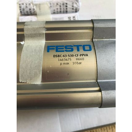 NEW FESTO DSBC-63-530-CF-PPVA PNEUMATIC CYLINDER,1463475 H660,P MAX 10BAR,St
