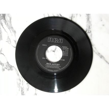 Rick Astley She Wants to Dance With Me 7" 45rpm Vinyl Record single RCA PB 42189