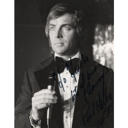Paul Melba Of ITV The Comedians Vintage Reverse Hand Signed Photo