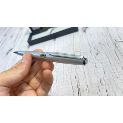 Vintage Cadence Ballpoint Pen, Blue Color, #1 PA, The Pen is Working, Silver col