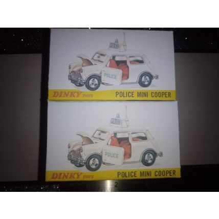 Dinky - No250 Police Mini Cooper Repro /Replica Box