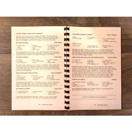 Oskaloosa Old Settlers' Cookbook - Old Time/Modern Recipes - Jefferson County KS
