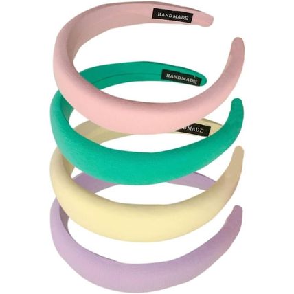 4Pcs Puffy Makeup Headband Thick Hairbands for Women Padded Hair Accessories