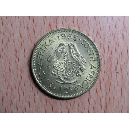 Suid Africa South Africa 1963 1/2 Cent Coin (high grade)