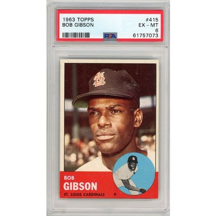1963 Topps Bob Gibson #415 PSA 6 P1385