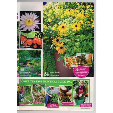 Woman's Weekly Gardening Magazine Autumn September 2011 Living Series
