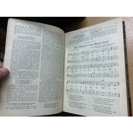 RARE* 1884 "THE QUIVER MAGAZINE" VOL 19 BOUND ISSUES 1.5kg ANTIQUE BOOK (P8)