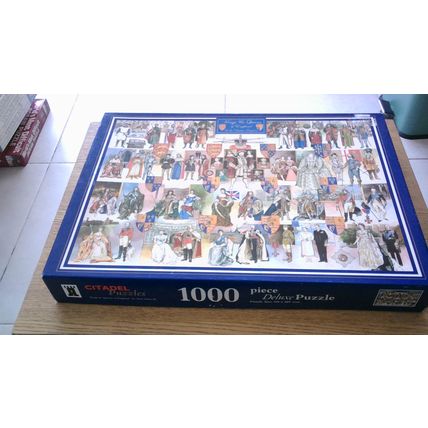 KINGS & QUEENS of ENGLAND & the United Kingdom Jigsaw (1000 Piece) Citadel 2007
