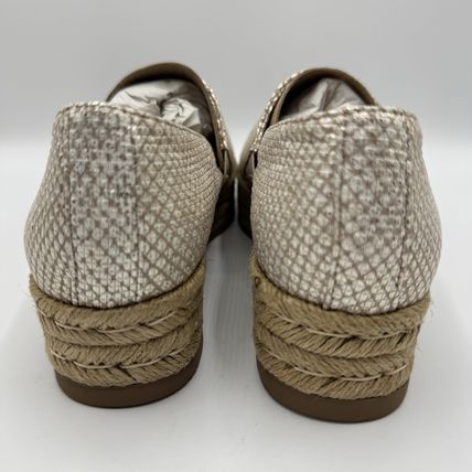 Naturalizer Thea 3.0 Cream Snake Flats 6M New Women’s Espadrille